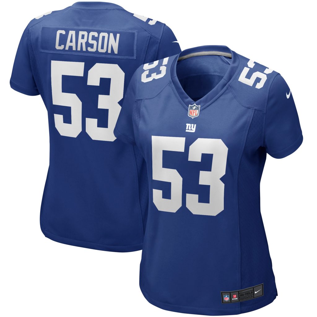 Women's New York Giants Harry Carson Nike Royal Game Retired Player Jersey