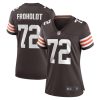 Women's Cleveland Browns Hjalte Froholdt Nike Brown Game Player Jersey