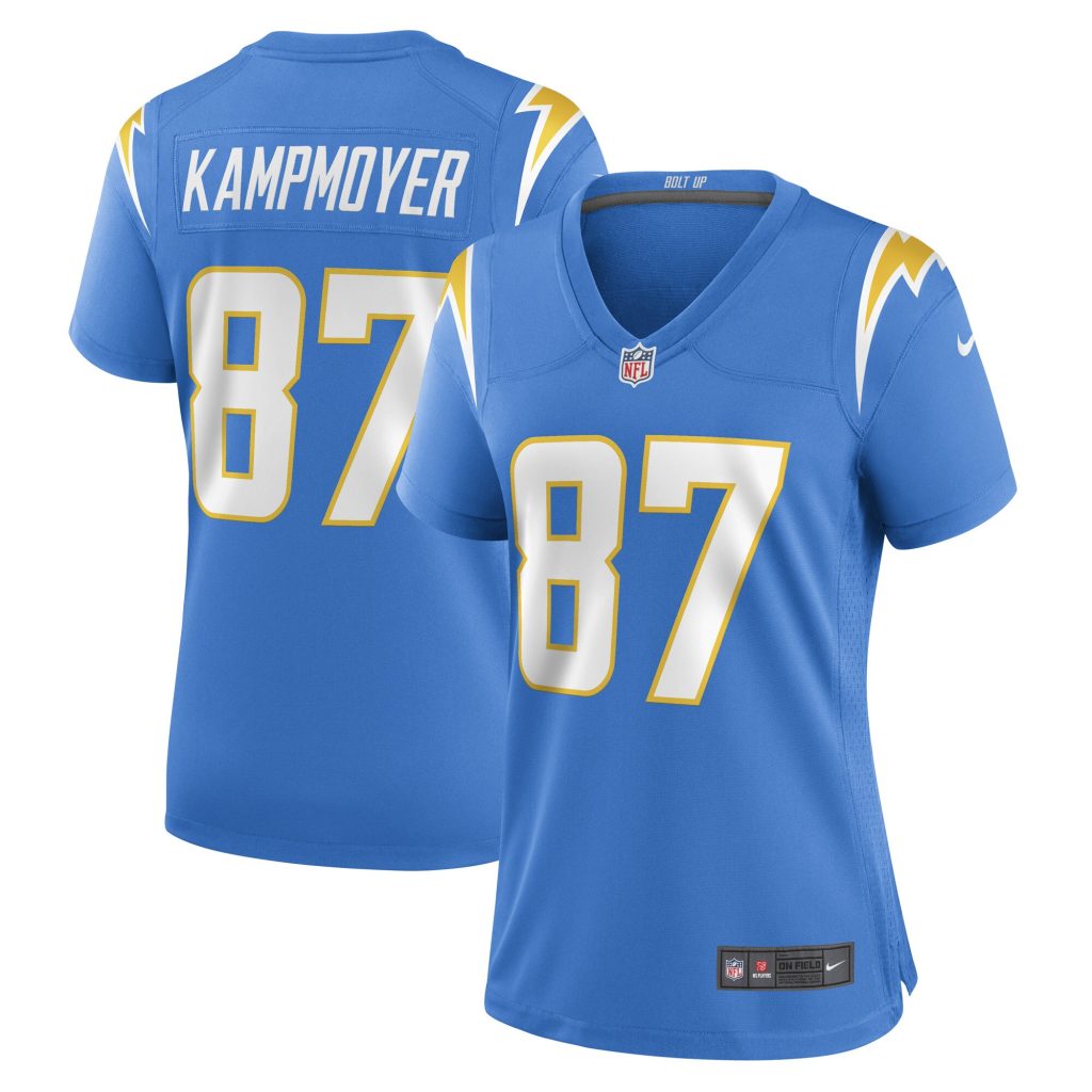 Women's Los Angeles Chargers Hunter Kampmoyer Nike Powder Blue Game Player Jersey