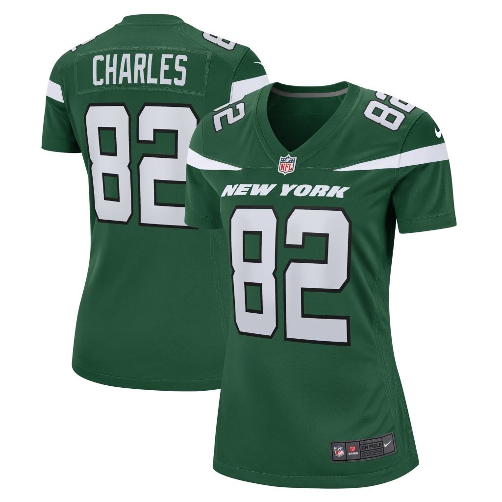 Women's New York Jets Irvin Charles Nike Gotham Green Game Player Jersey