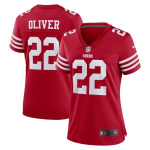 Women's San Francisco 49ers Isaiah Oliver Nike Scarlet Nike Women's All Player Jersey