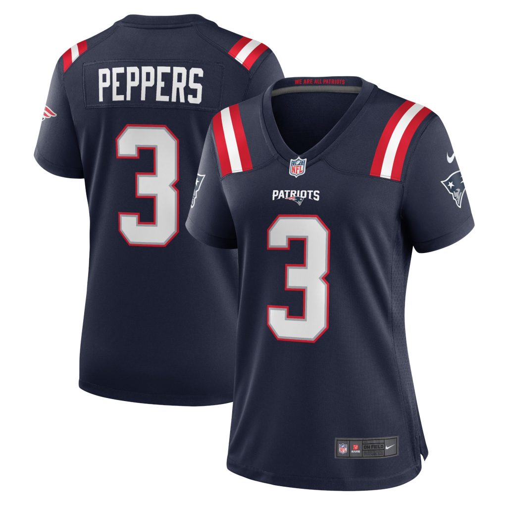 Women's New England Patriots Jabrill Peppers Nike Navy Game Jersey