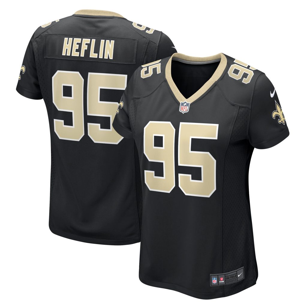 Jack Heflin New Orleans Saints Nike Women's Team Game Jersey -  Black