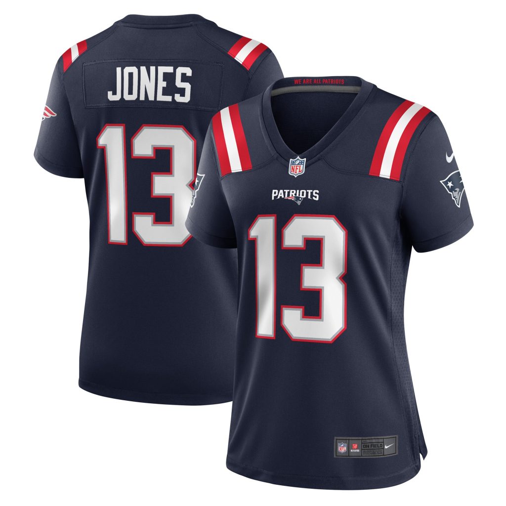 Women's New England Patriots Jack Jones Nike Navy Game Player Jersey
