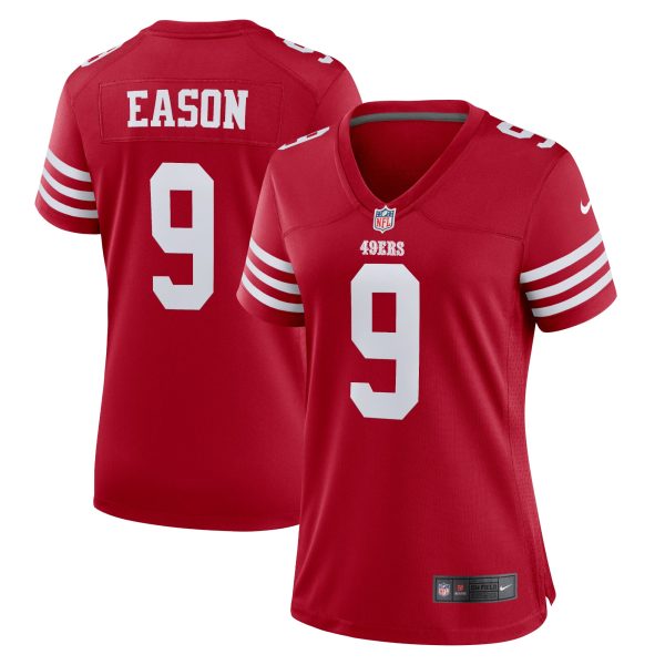 Women's San Francisco 49ers Jacob Eason Nike Scarlet Home Game Player Jersey