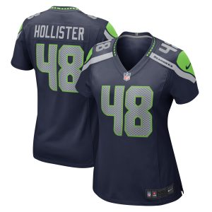 Women's Seattle Seahawks Jacob Hollister Nike College Navy Home Game Player Jersey