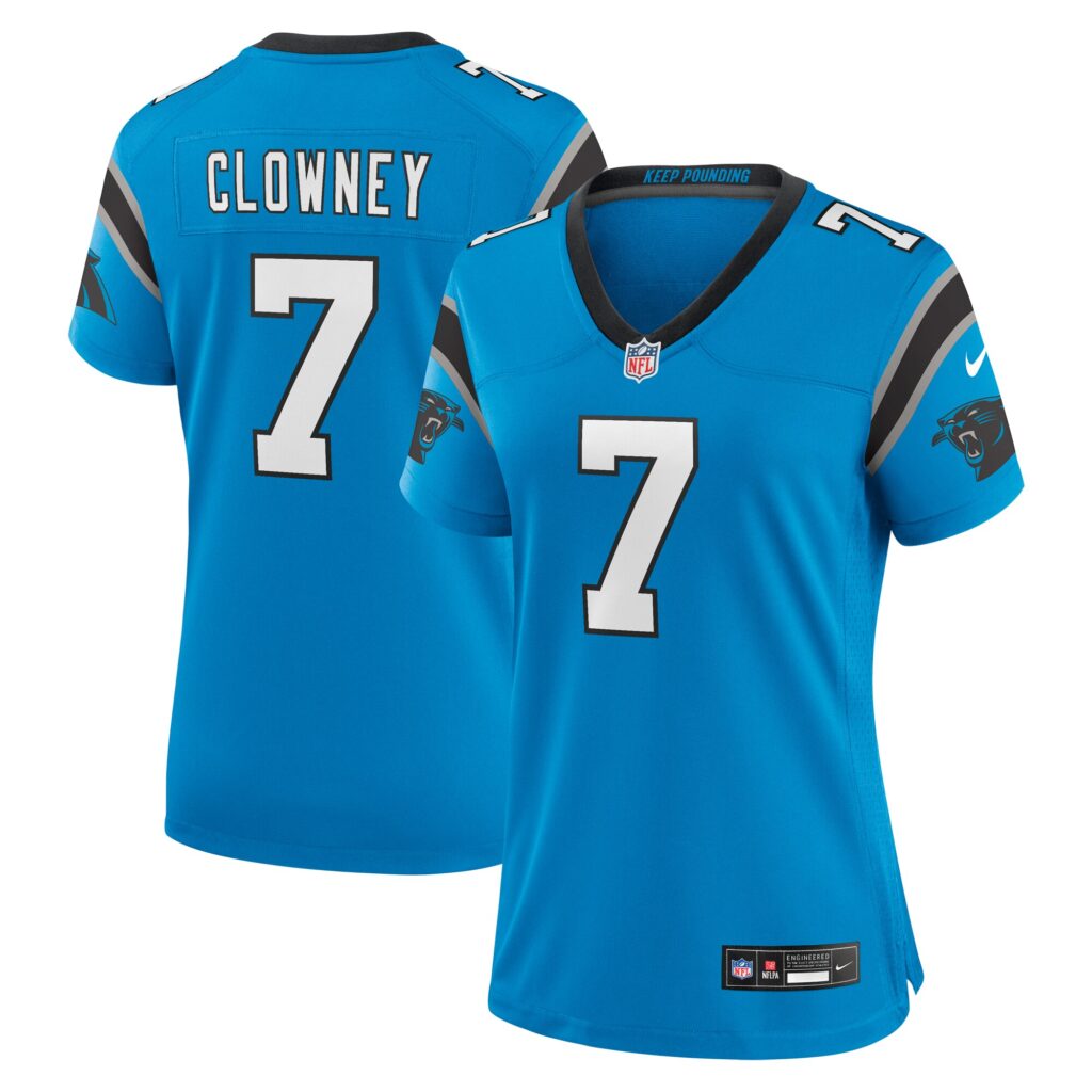 Jadeveon Clowney Carolina Panthers Nike Women's  Alternate Game Jersey -  Blue