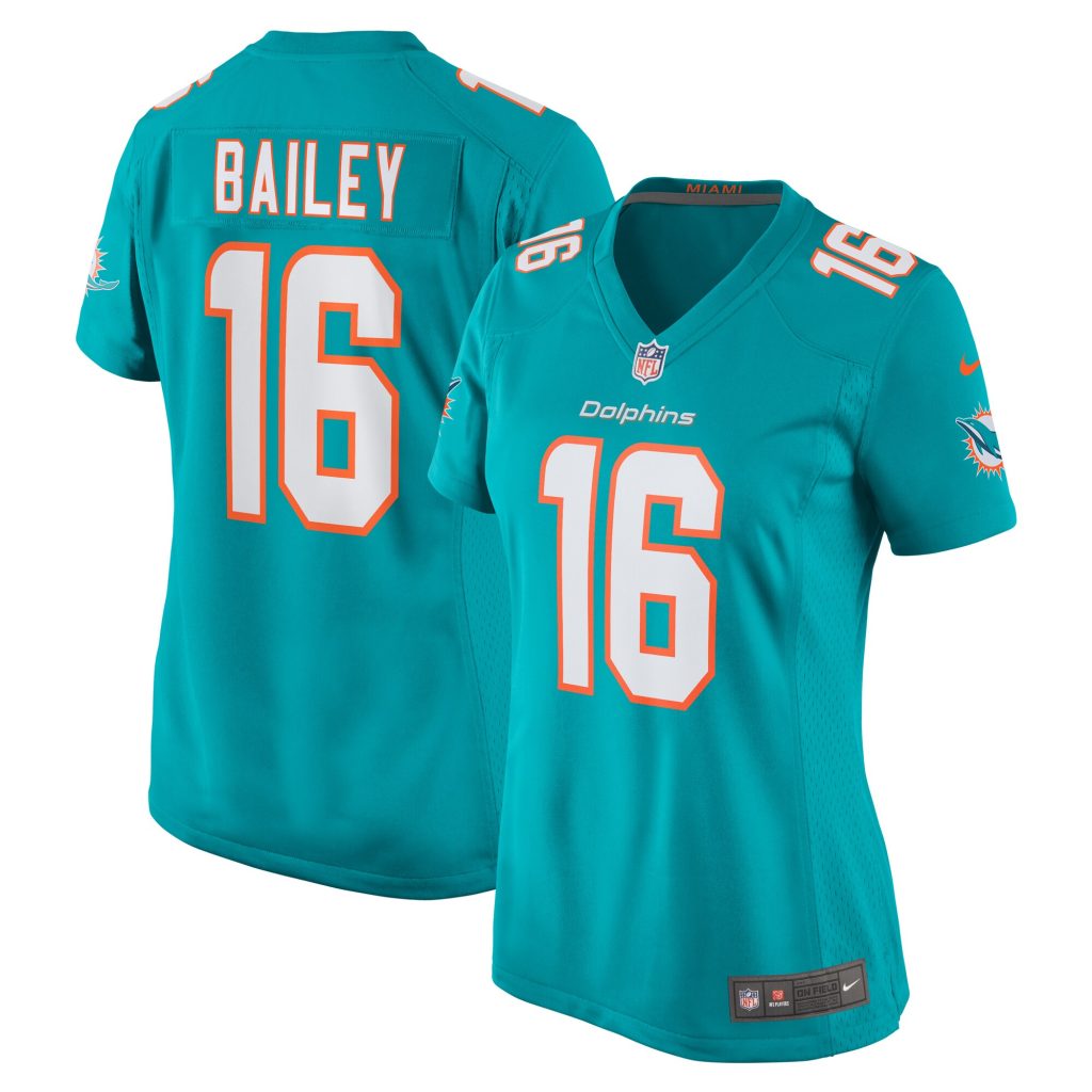 Jake Bailey Miami Dolphins Nike Women's Game Player Jersey - Aqua