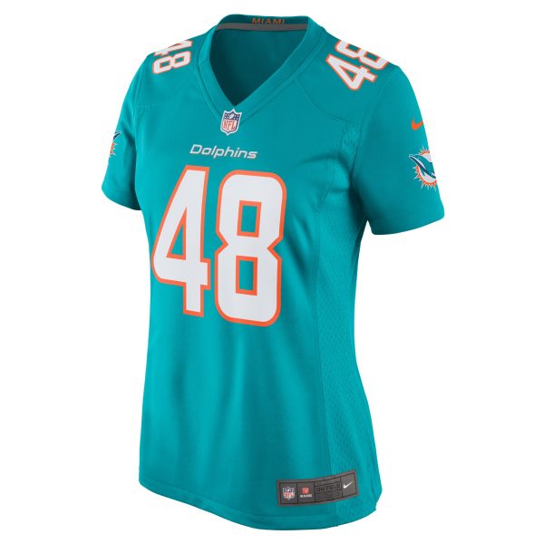Women's Miami Dolphins Jake Bargas Nike Aqua Home Game Player Jersey