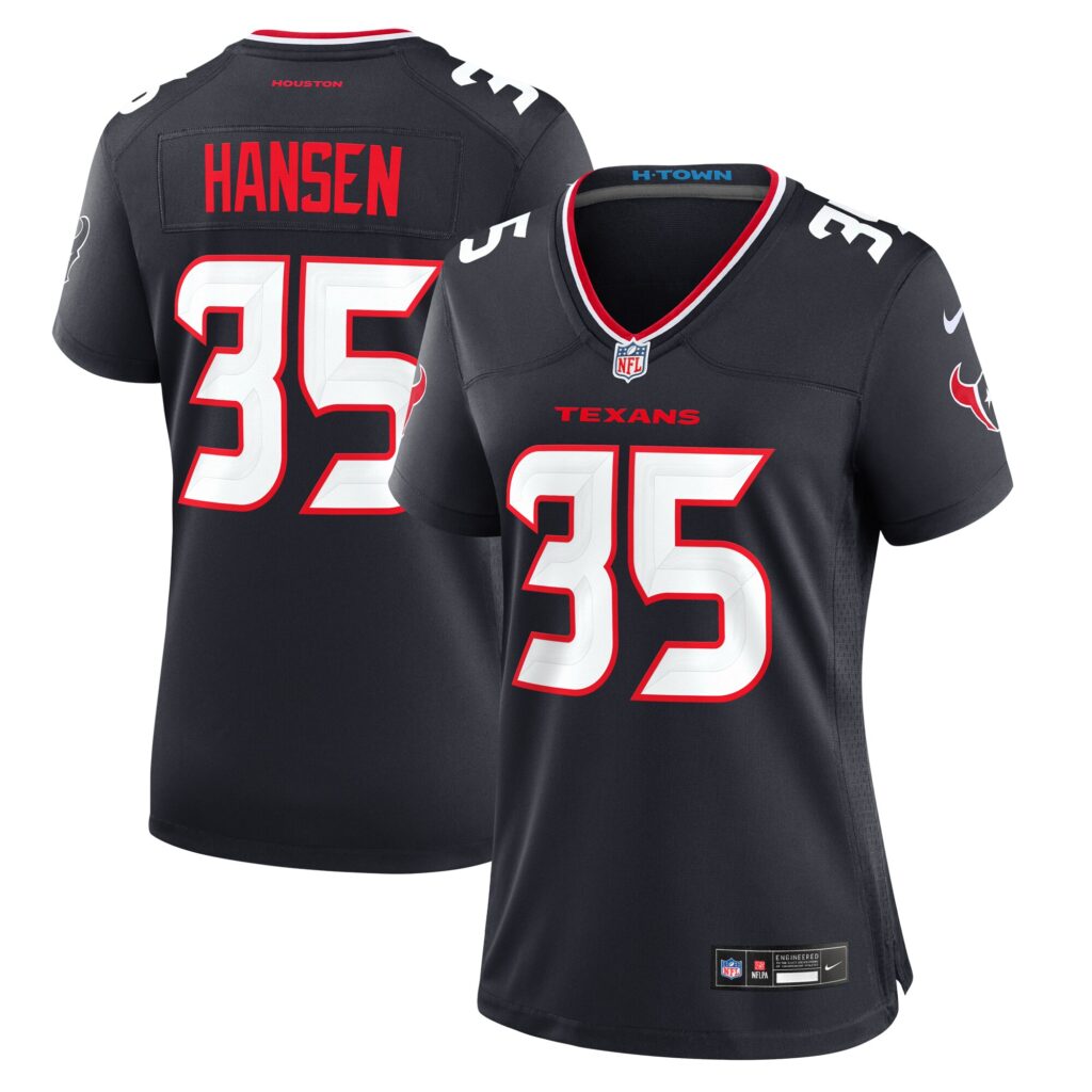 Jake Hansen Houston Texans Nike Women's Team Game Jersey -  Navy