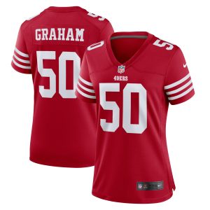 Women's San Francisco 49ers Jalen Graham Nike Scarlet Team Game Jersey
