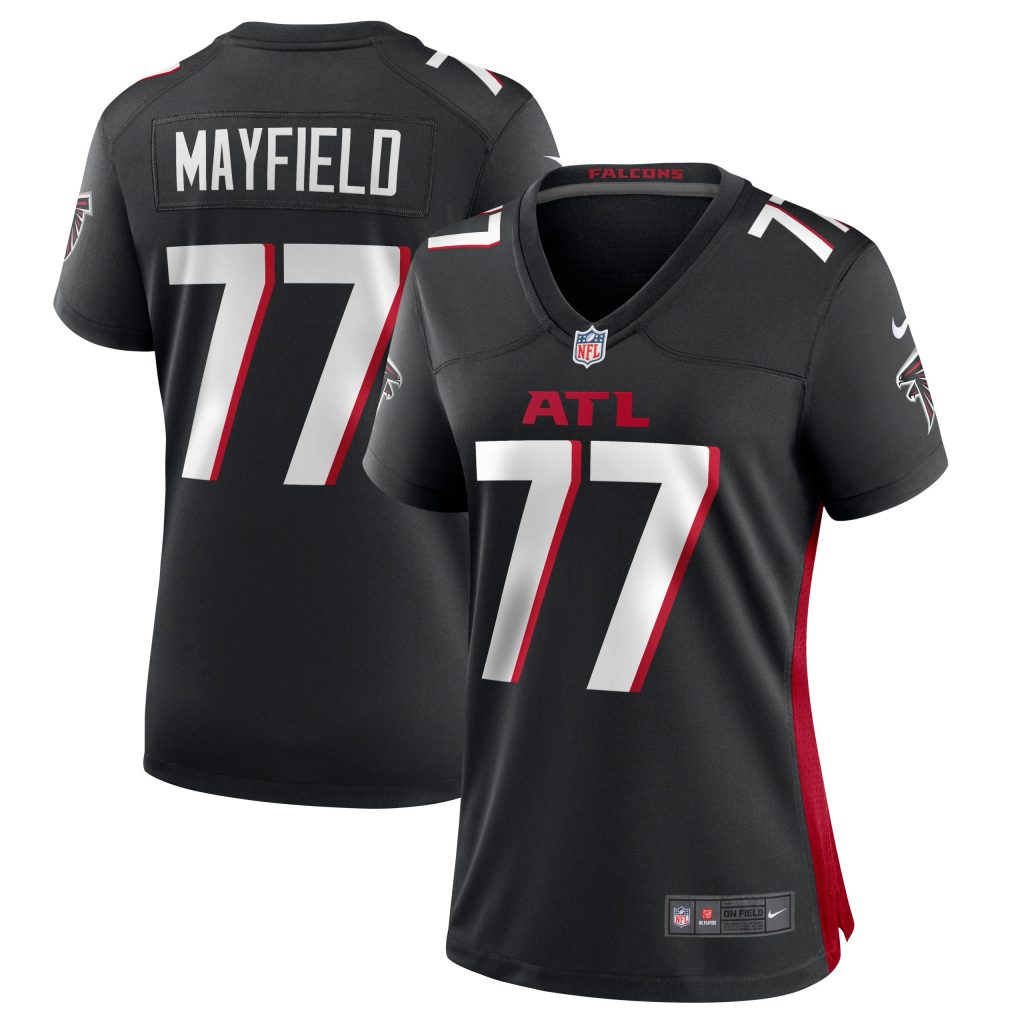 Women's Atlanta Falcons Jalen Mayfield Nike Black Game Jersey