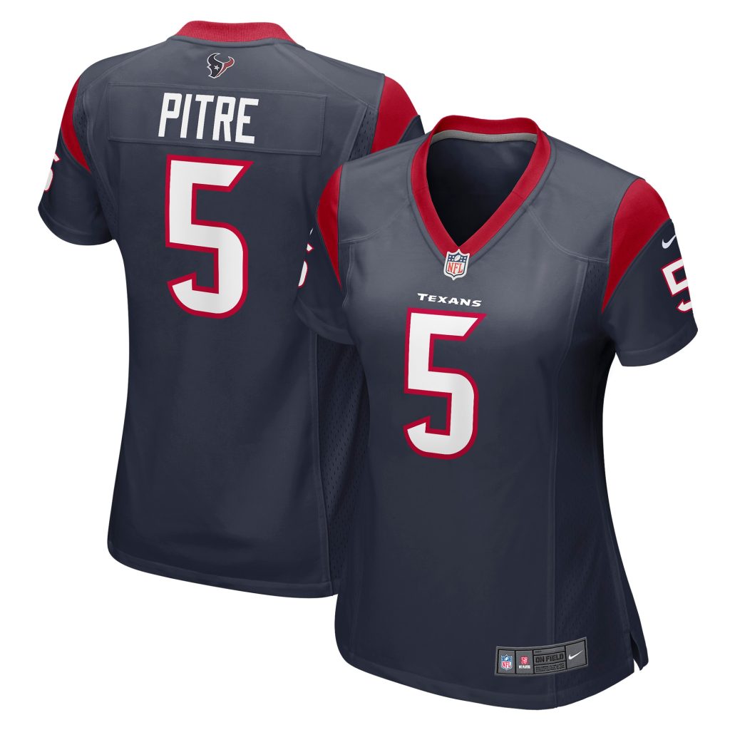 Women's Houston Texans Jalen Pitre Nike Navy Game Player Jersey