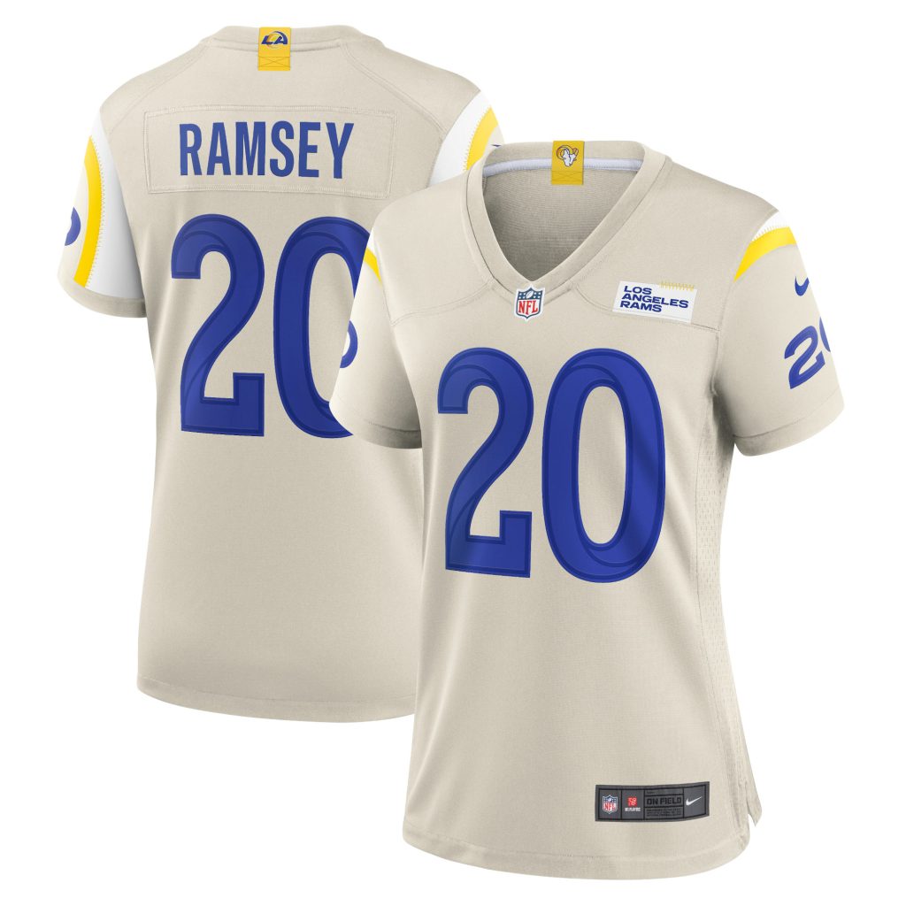 Women's Los Angeles Rams Jalen Ramsey Nike Bone Game Jersey