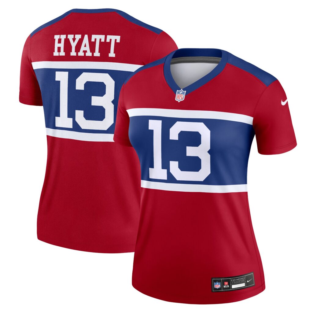 Jalin Hyatt New York Giants Nike Women's Alternate Legend Player Jersey - Century Red