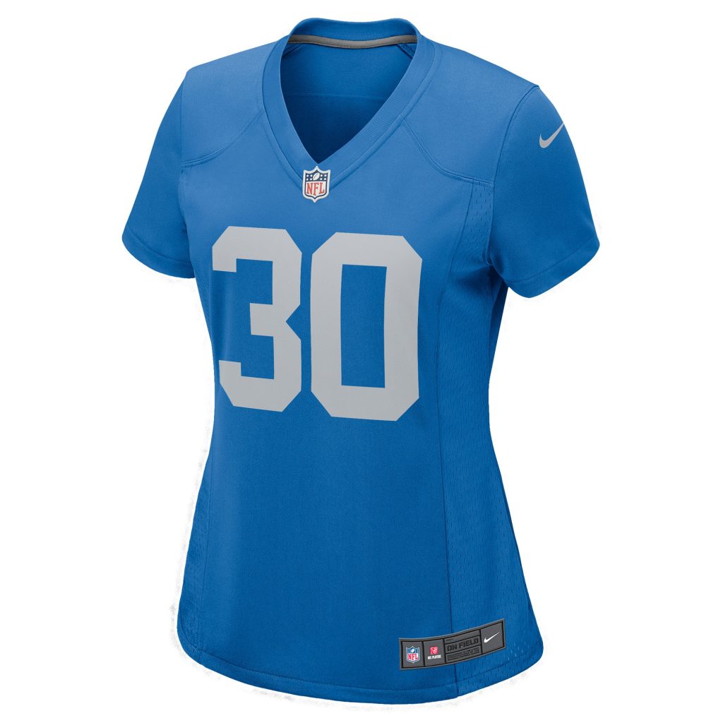 Women's Detroit Lions Jamaal Williams Nike Blue Player Game Jersey