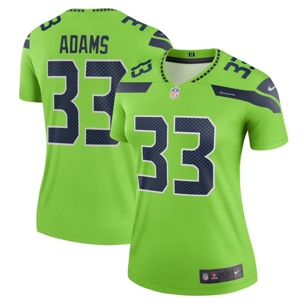 Women's Seattle Seahawks Jamal Adams Nike Neon Green Legend Jersey