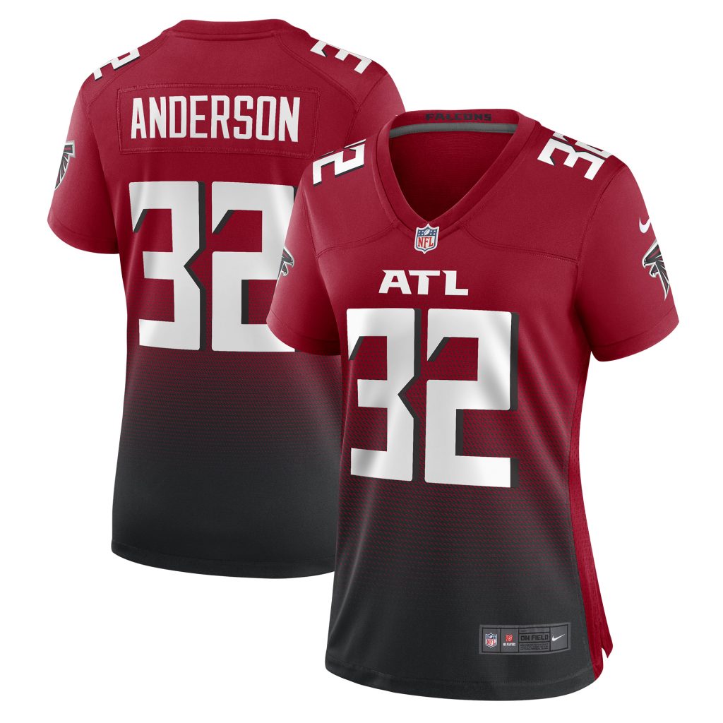 Women's Atlanta Falcons Jamal Anderson Nike Red Retired Game Jersey