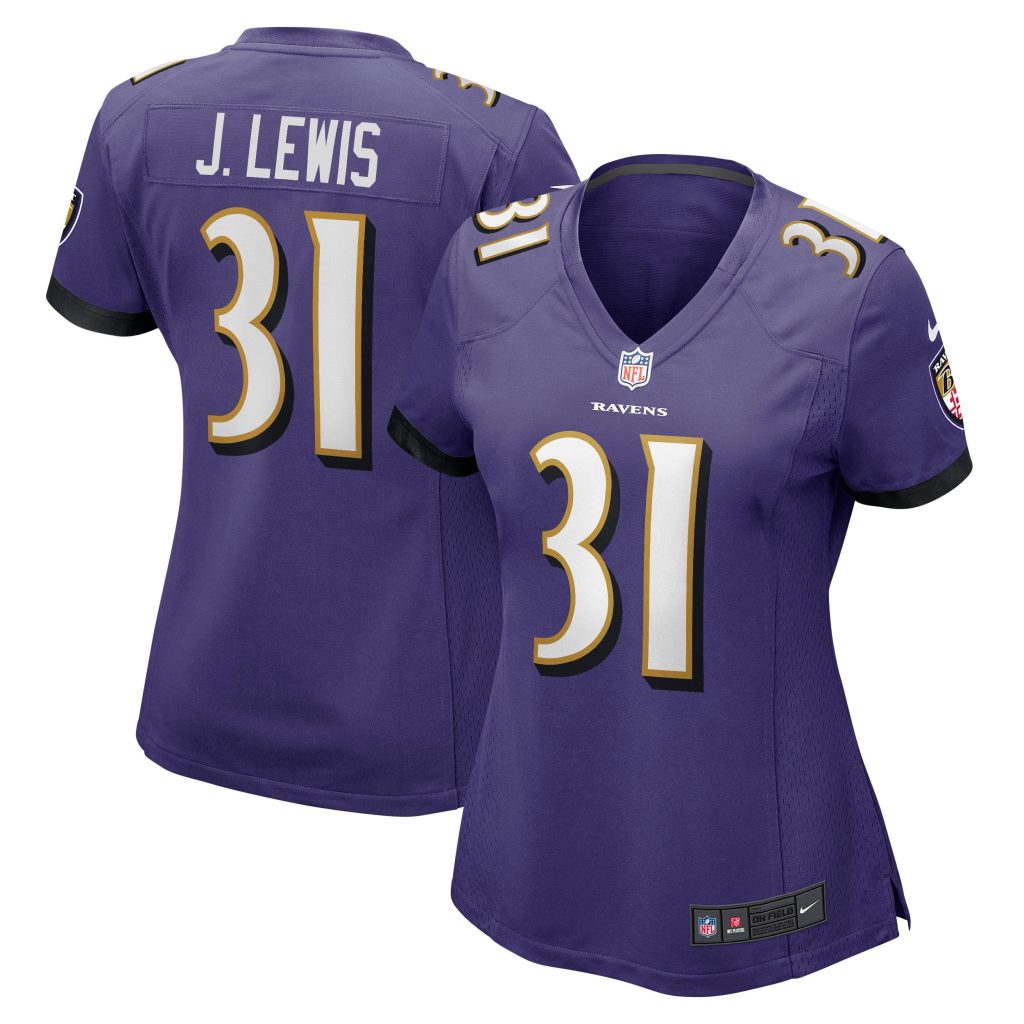 Women's Baltimore Ravens Jamal Lewis Nike Purple Game Retired Player Jersey