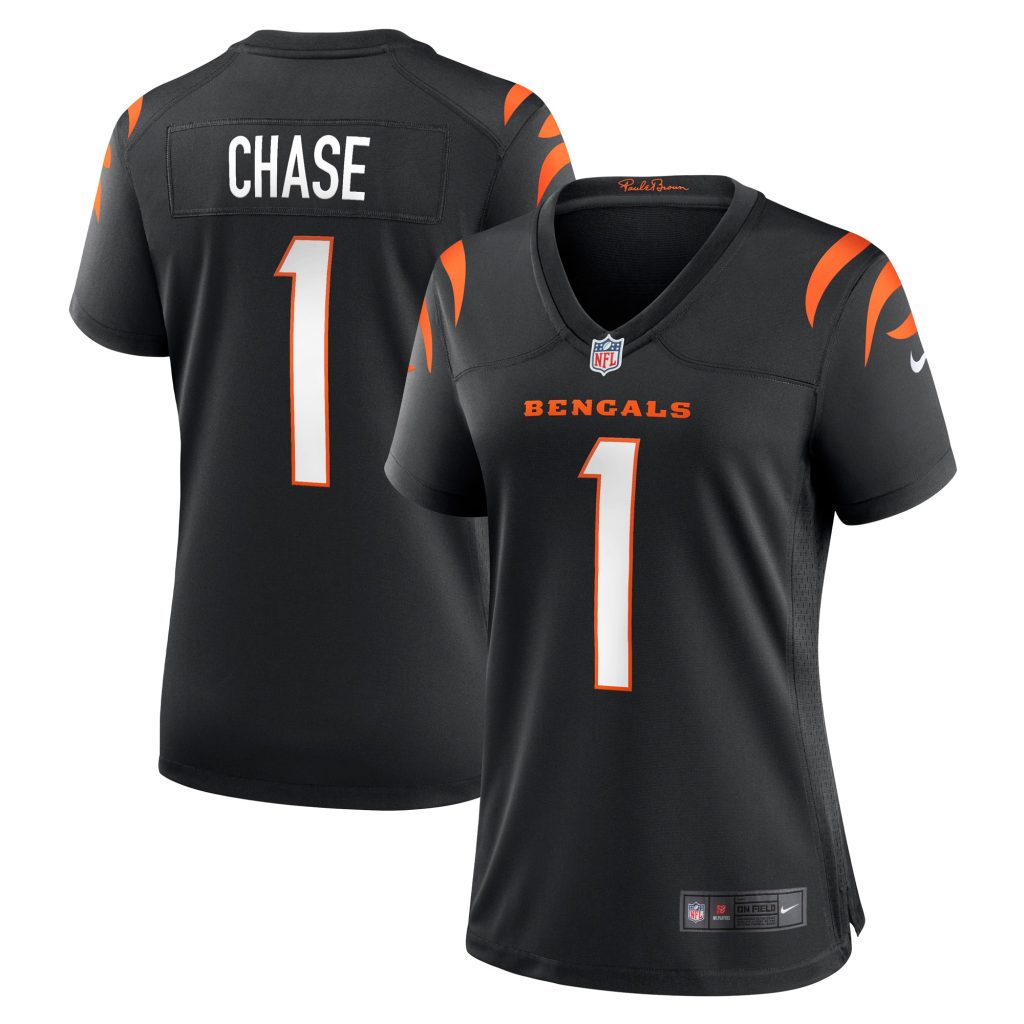 Women's Cincinnati Bengals Ja'Marr Chase Nike Black Game Jersey