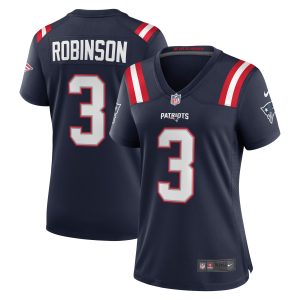 Women's New England Patriots James Robinson Nike Navy Nike Women's All Player Jersey