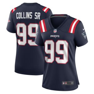 Women's New England Patriots Jamie Collins Sr. Nike Navy Home Game Player Jersey