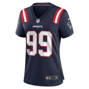 Women's New England Patriots Jamie Collins Sr. Nike Navy Home Game Player Jersey