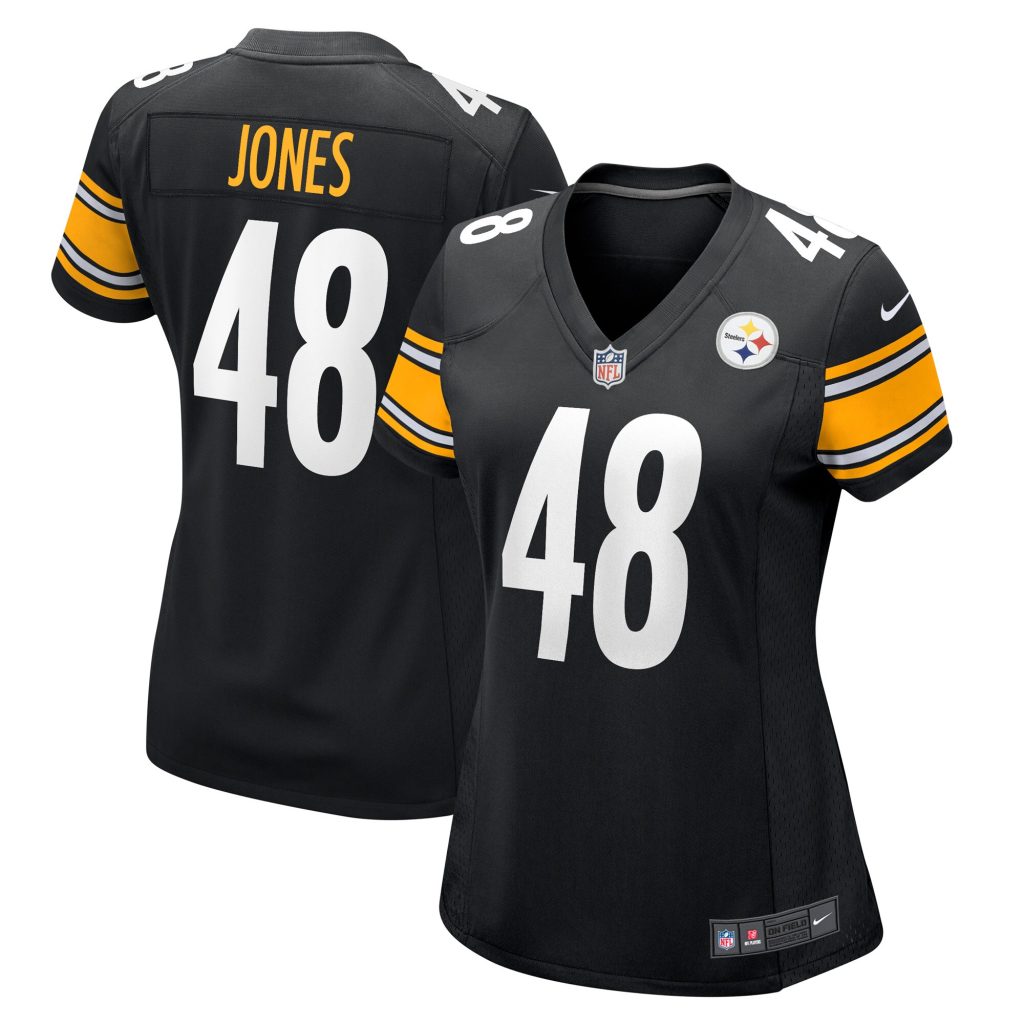 Women's Pittsburgh Steelers Jamir Jones Nike Black Team Game Player Jersey
