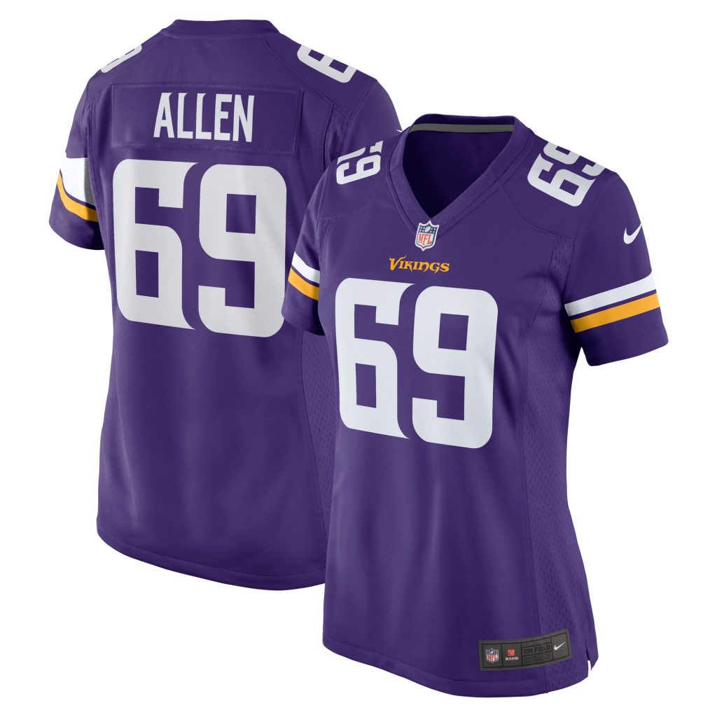 Women's Minnesota Vikings Jared Allen Nike Purple Retired Player Game Jersey