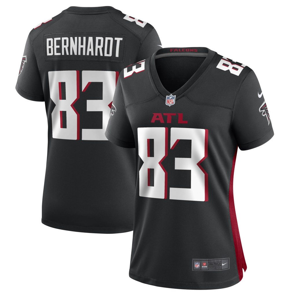 Women's Atlanta Falcons Jared Bernhardt Nike Black Game Player Jersey