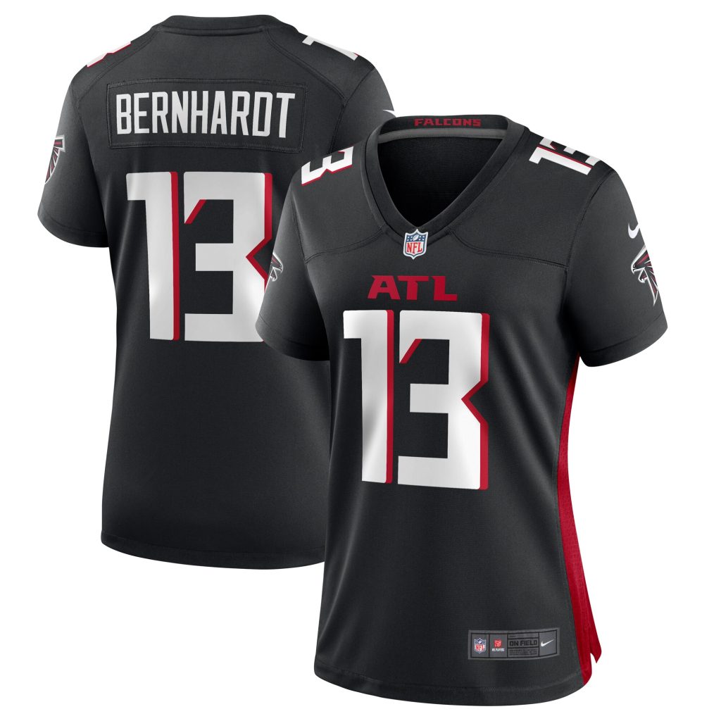 Women's Atlanta Falcons Jared Bernhardt Nike Black Player Game Jersey