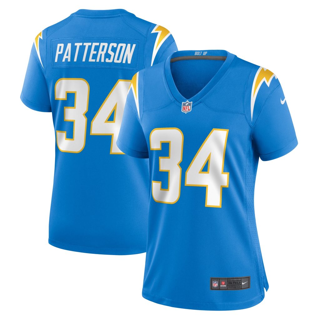 Jaret Patterson Los Angeles Chargers Nike Women's Team Game Jersey -  Powder Blue
