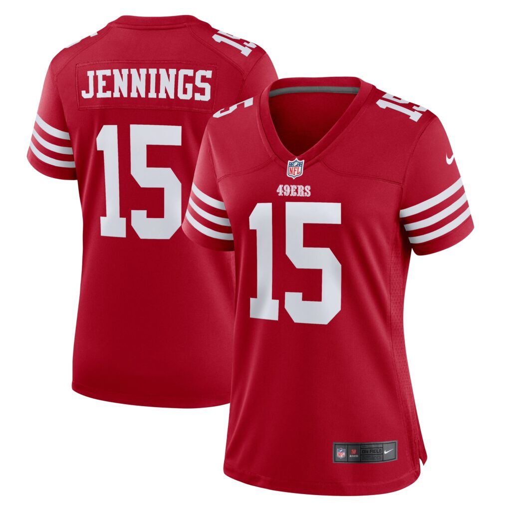 Jauan Jennings San Francisco 49ers Nike Women's  Game Jersey -  Scarlet