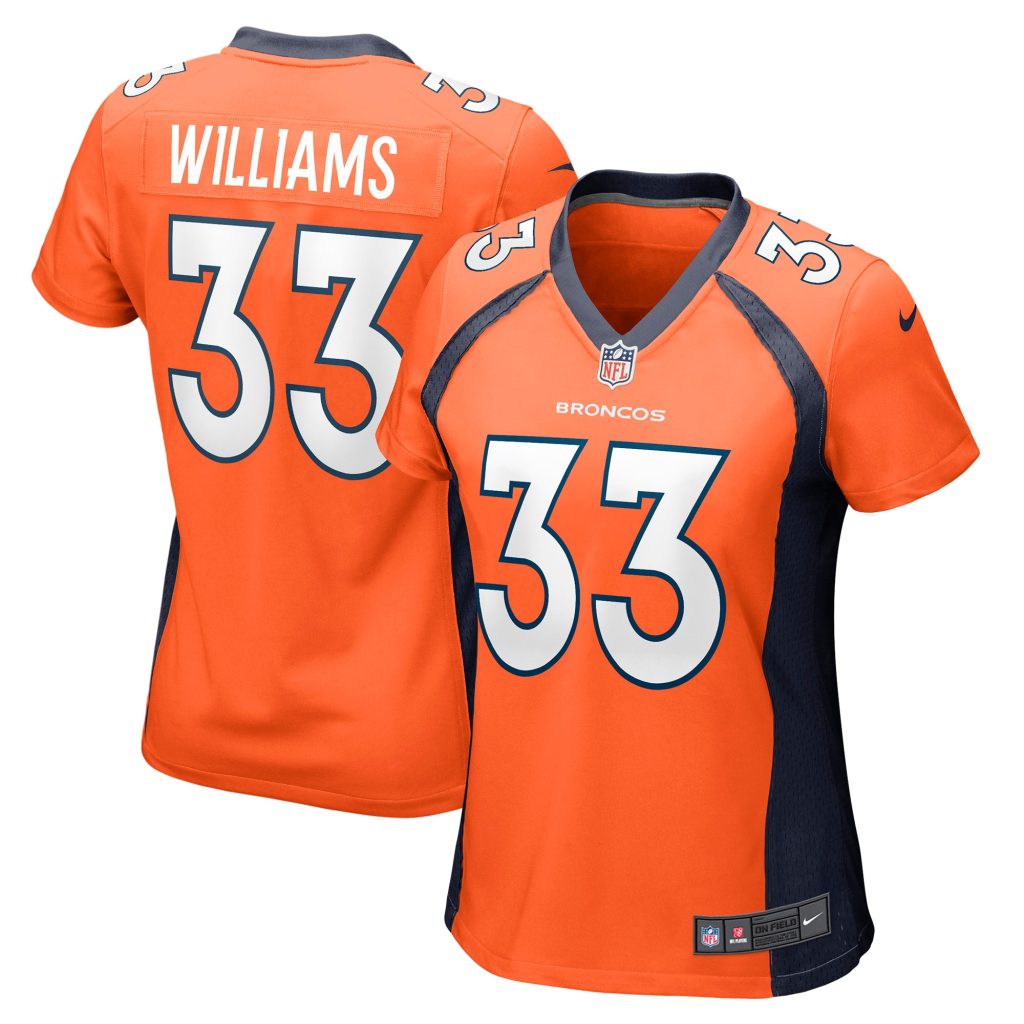Women's Denver Broncos Javonte Williams Nike Orange Nike Game Jersey