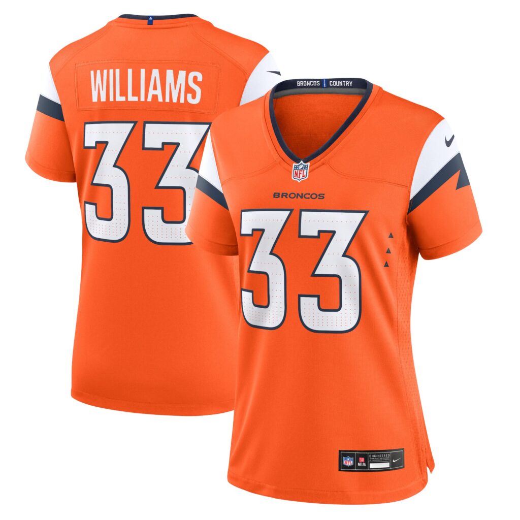 Javonte Williams Denver Broncos Nike Women's Game Jersey - Orange