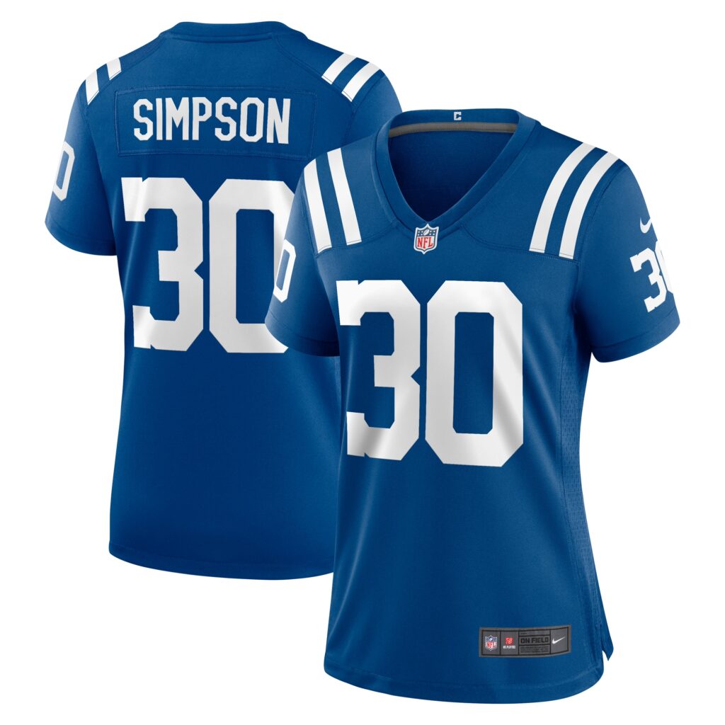 Jaylin Simpson Indianapolis Colts Nike Women's Game Jersey -  Royal