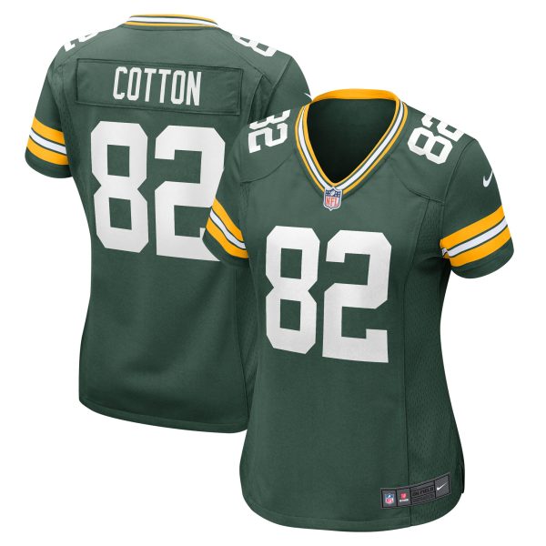 Women's Green Bay Packers Jeff Cotton Nike Green Home Game Player Jersey