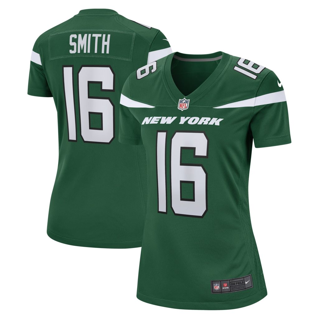 Women's New York Jets Jeff Smith Nike Gotham Green Game Jersey