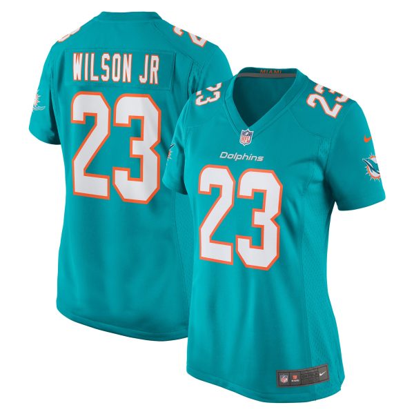 Women's Miami Dolphins Jeff Wilson Jr. Nike Aqua Game Player Jersey