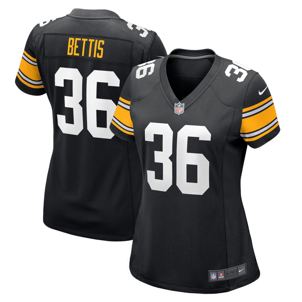 Women's Pittsburgh Steelers Jerome Bettis Nike Black Retired Player Jersey