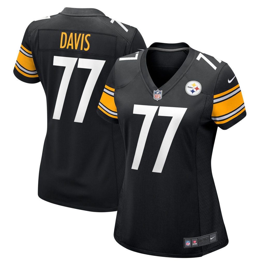 Women's Pittsburgh Steelers Jesse Davis Nike Black Game Player Jersey