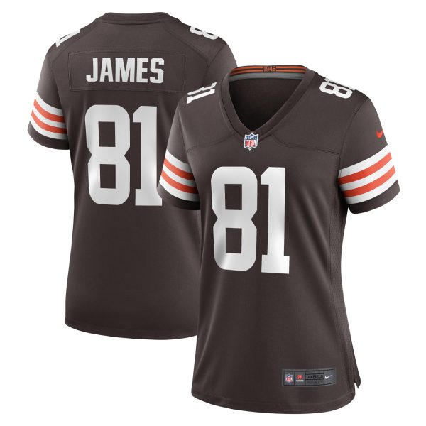 Women's Cleveland Browns Jesse James Nike Brown Game Player Jersey