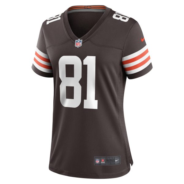 Women's Cleveland Browns Jesse James Nike Brown Game Player Jersey