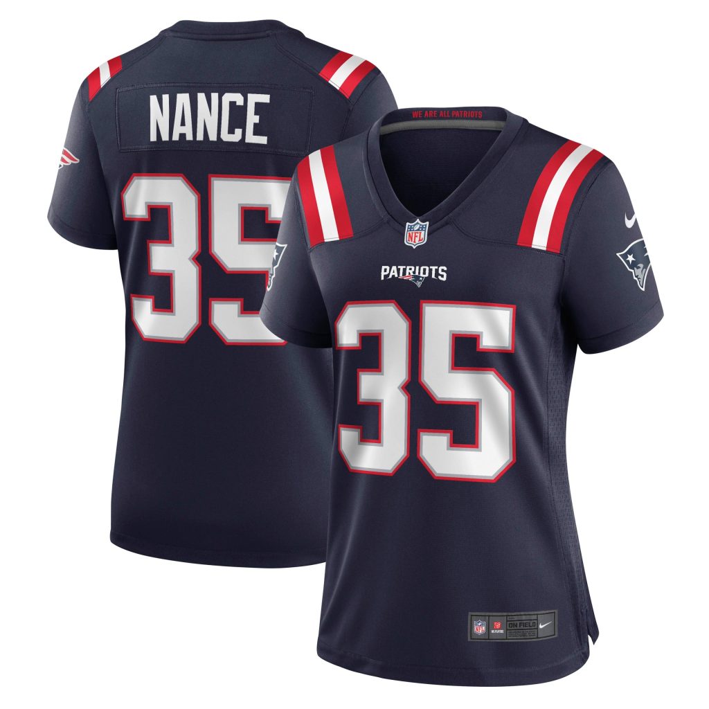 Women's New England Patriots Jim Nance Nike Navy Retired Player Jersey