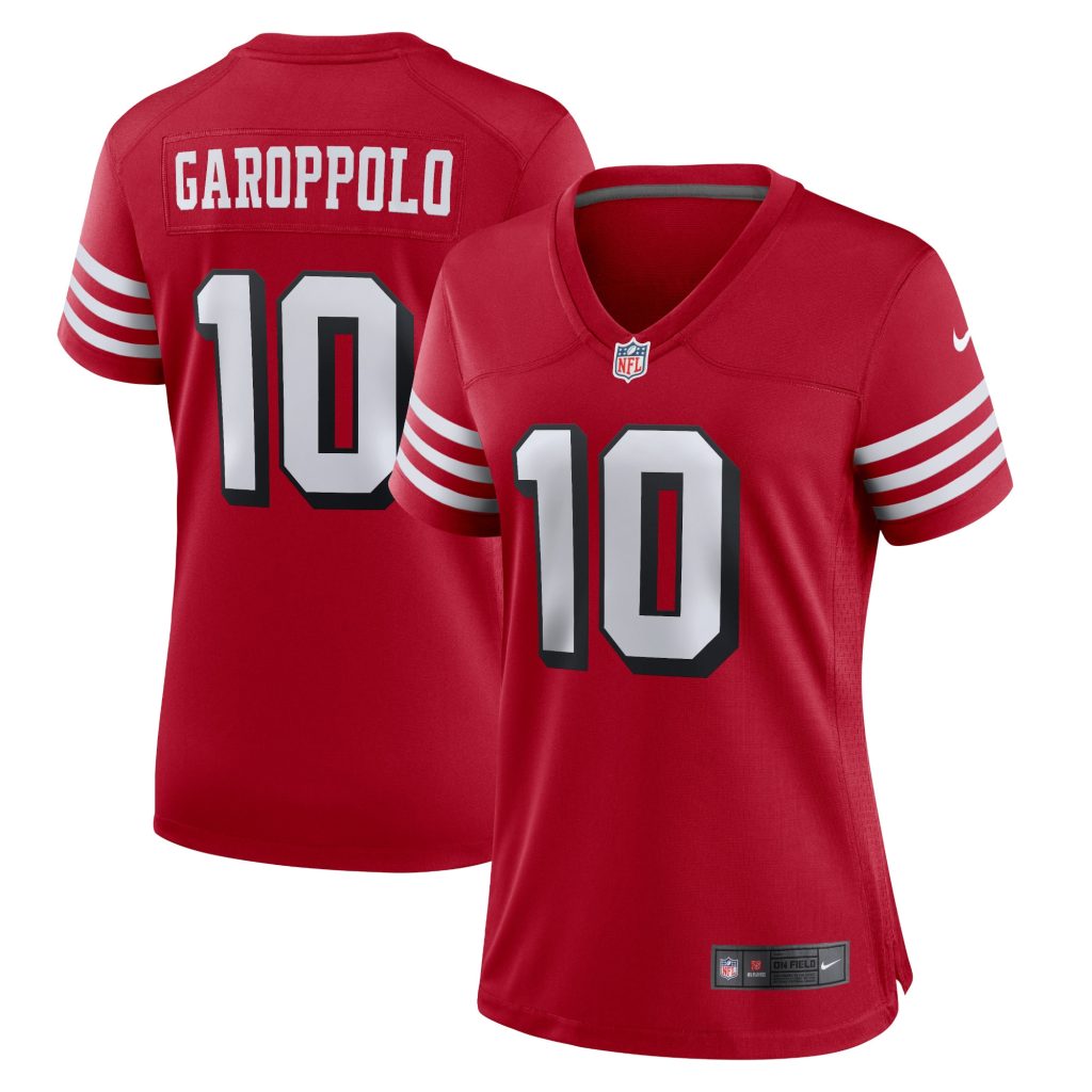 Women's San Francisco 49ers Jimmy Garoppolo Nike Red Alternate Game Jersey