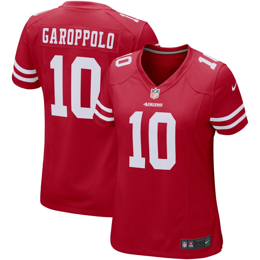 Women's San Francisco 49ers Jimmy Garoppolo Nike Scarlet Game Player Jersey