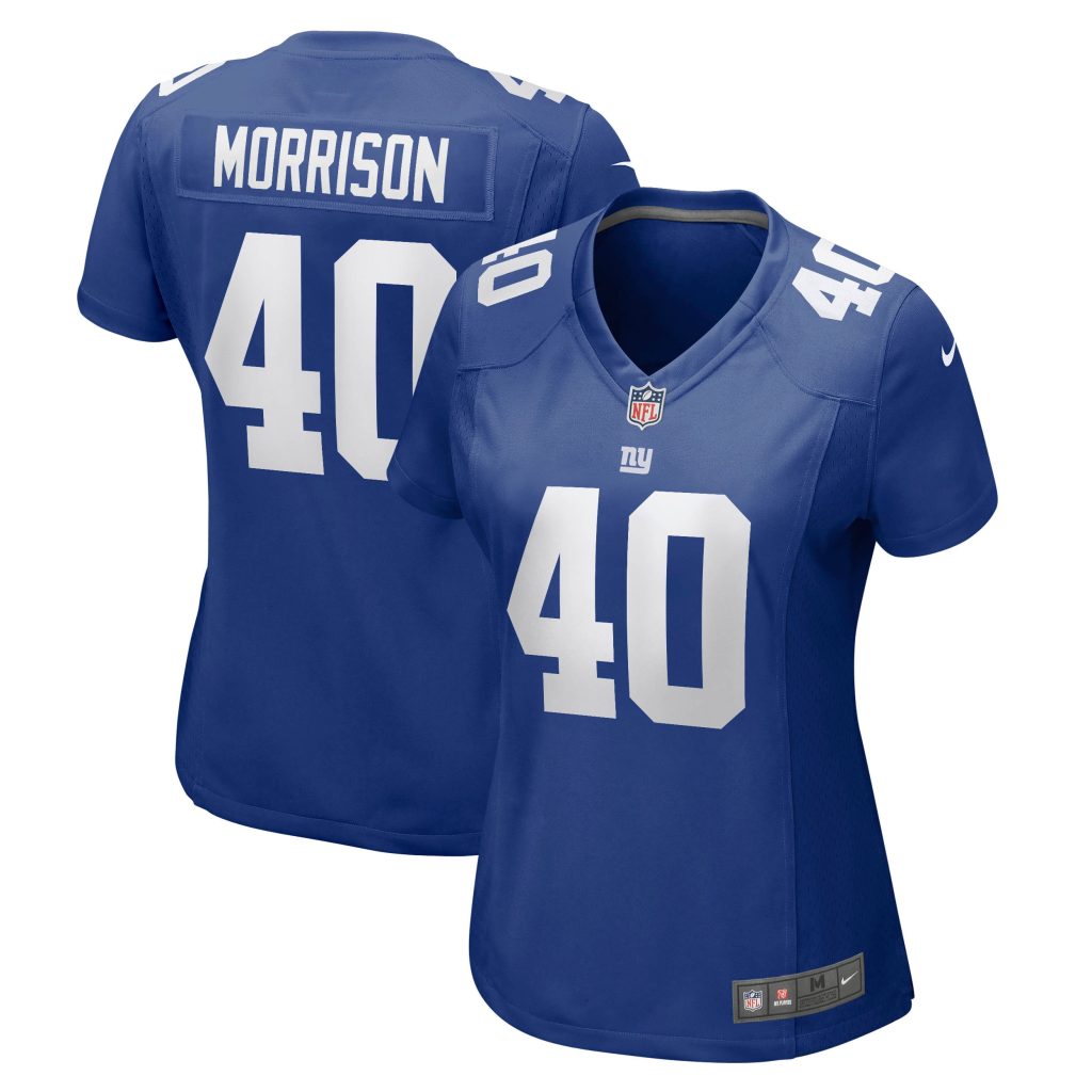 Women's New York Giants Joe Morrison Nike Royal Retired Player Jersey
