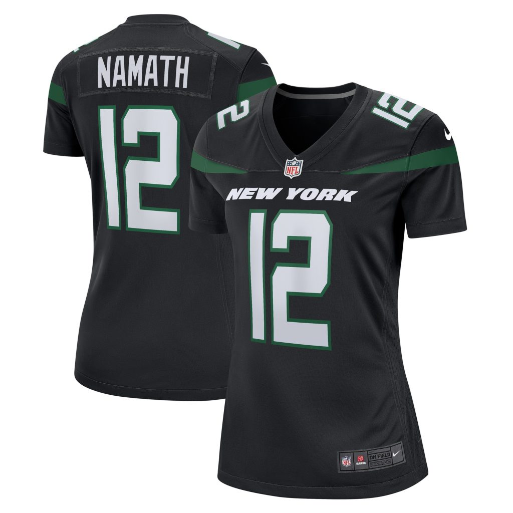 Women's New York Jets Joe Namath Nike Black Retired Player Jersey