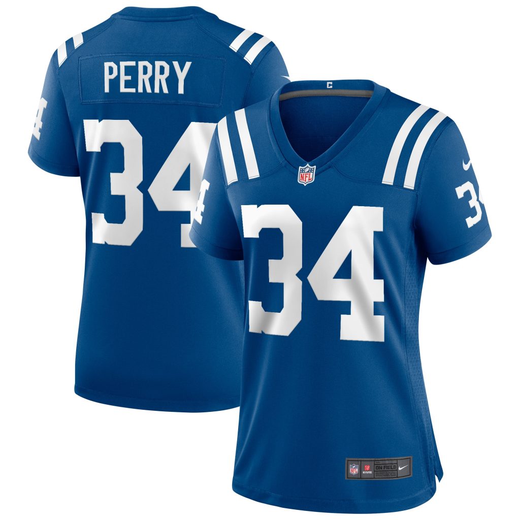 Women's Indianapolis Colts Joe Perry Nike Royal Game Retired Player Jersey