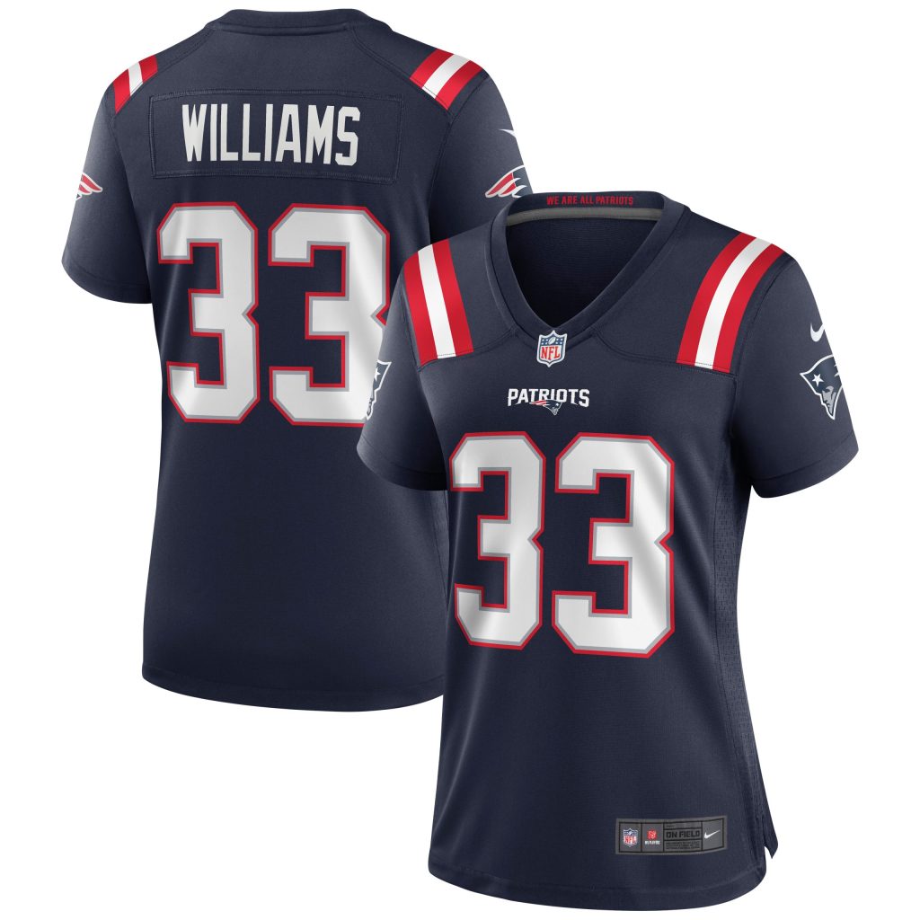 Women's New England Patriots Joejuan Williams Nike Navy Game Jersey